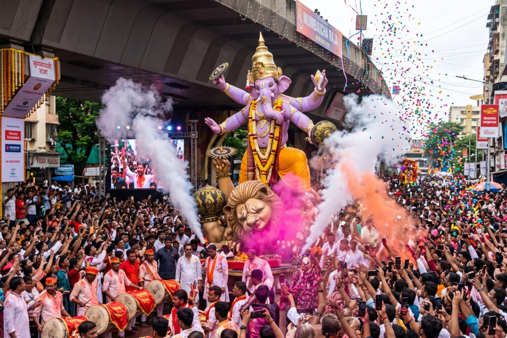 Mumbai Ganpati celebration with Bollywood vibe